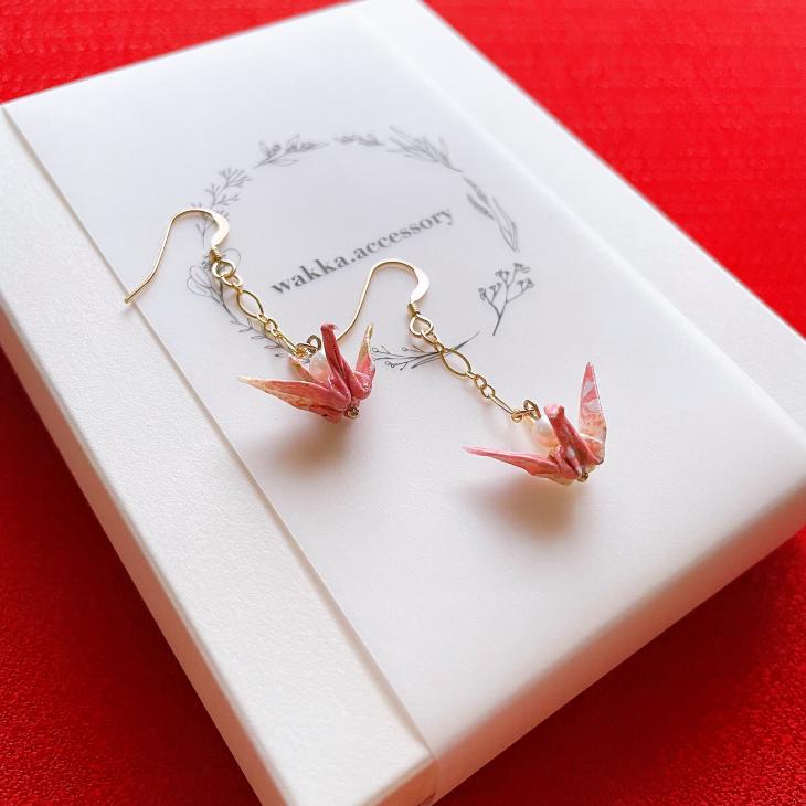 折り鶴アクセサリー