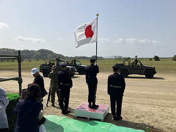 水陸機動団創隊5周年相浦駐屯地創立68周年記念式典の様子その1