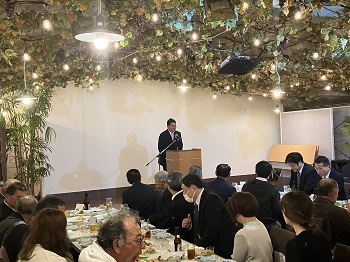 大村市相撲協会定期総会懇親会の様子