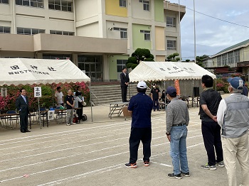 木場町内会ふれあい体育祭の様子