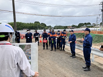 大村市防災関係機関合同危険箇所状況視察の様子その2