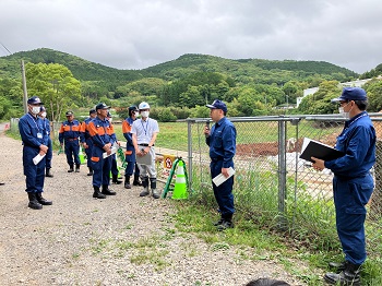 大村市防災関係機関合同危険箇所状況視察の様子その3