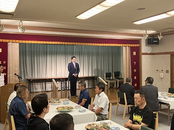 竹松商工業会総会懇親会の様子