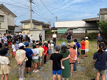 松原宿寺子屋塾開校式の様子