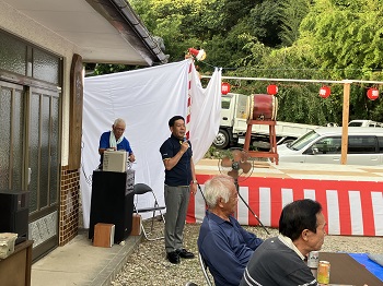 松尾町内会盆踊り大会の様子