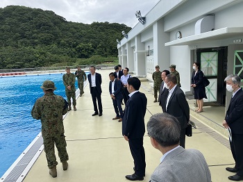 相浦駐屯地（水陸起動団本部）視察の様子その2