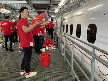 かもめのお掃除イベント「GO MARU-ARAI」の様子1