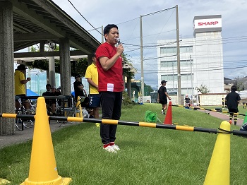 第6回大村市長杯小学生ラグビーフットボール大会の様子