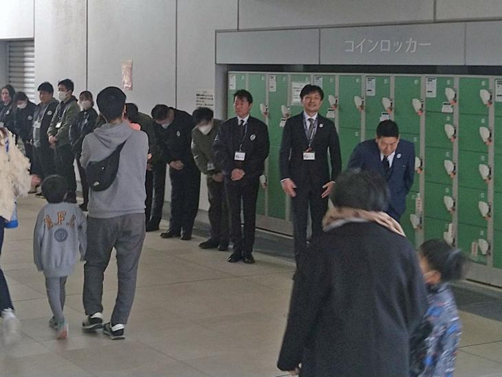 お出迎えの様子