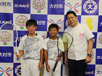 第42回全日本小学生ソフトテニス選手権大会ほか出場報告の様子1