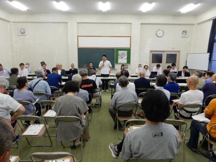 地区別ミーティング（萱瀬地区）の様子