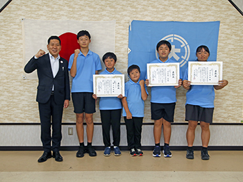出場報告の様子2（第20回全日本都道府県対抗少年剣道優勝大会・2025全日本小中学生アーチェリー大会）
