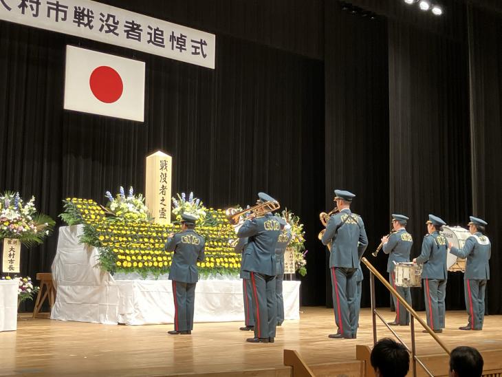 大村市戦没者追悼式の様子1