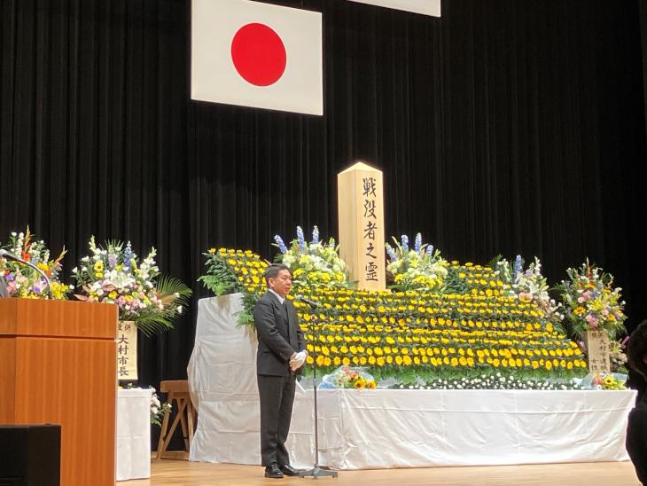 大村市戦没者追悼式の様子4