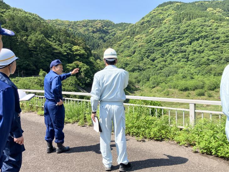 大村市防災関係機関合同危険箇所視察の様子3