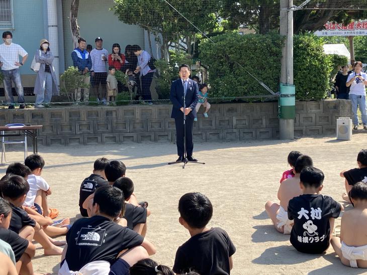 第32回わんぱく相撲大村場所の様子