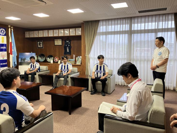 第51回全国自治体職員サッカー選手権大会出場表敬の様子2