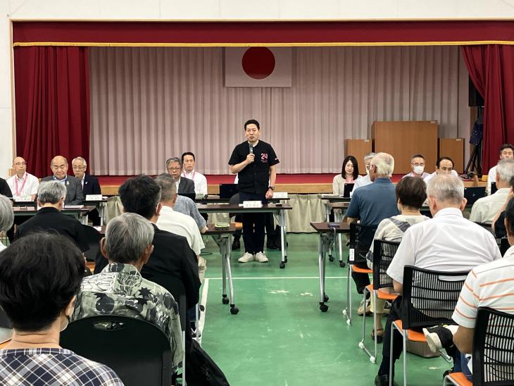 地区別ミーティング（三浦地区）の様子