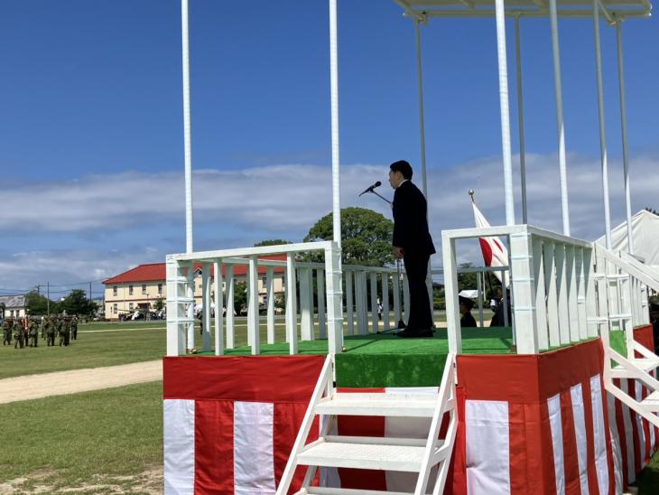 陸上自衛隊大村駐屯地「創立73周年記念行事」の様子1