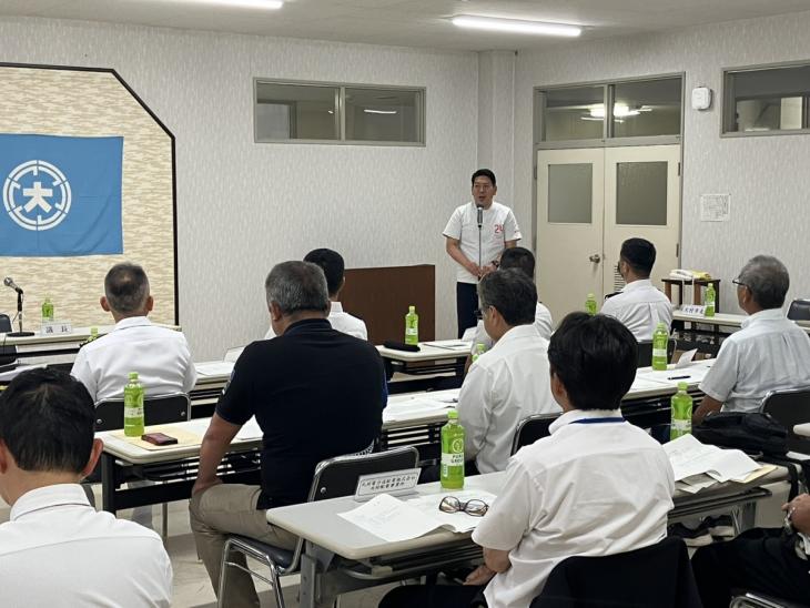 令和7年度大村湾をきれいにする会大村支部総会の様子