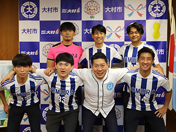 第51回全国自治体職員サッカー選手権大会出場表敬の様子1