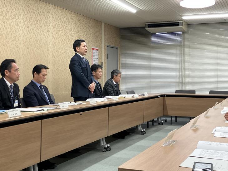 大村市緑化組合からの要望書提出の様子2