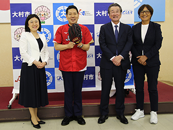 ソフトボール女子TOP日本代表チーム国内強化合宿事業覚書締結発表記者会見の様子4