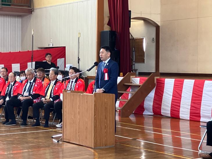 第13回鈴田ふれあい祭り（敬老会含む）開会式の様子1