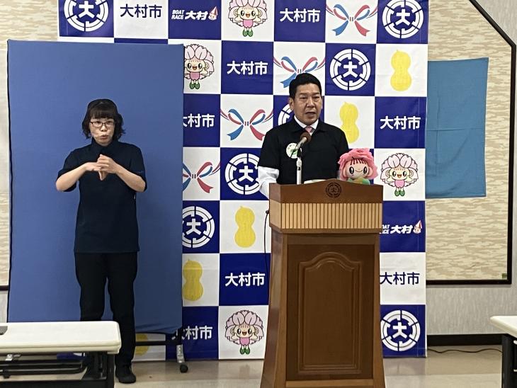 6月議会記者発表および市長定例記者会見の様子