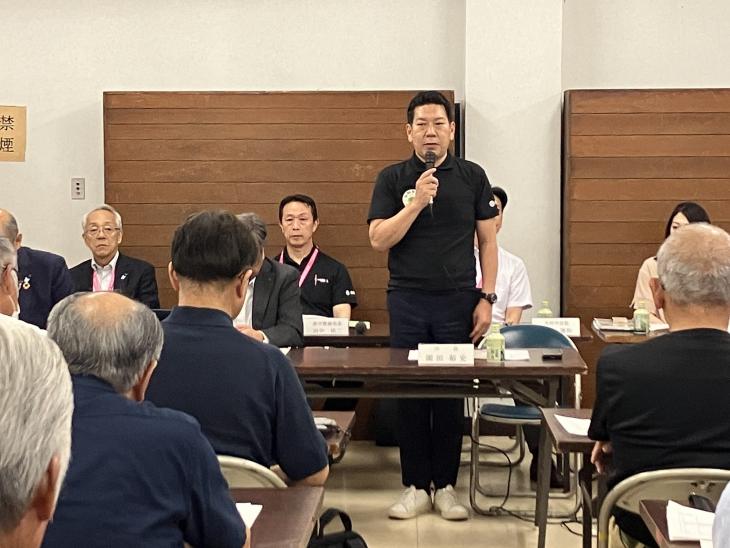 地区別ミーティング（鈴田地区）の様子