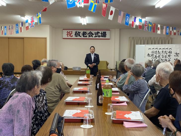 池田新町公民館敬老会の様子
