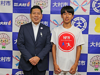 第11回全国中学生フェンシング選手権大会出場報告の様子1