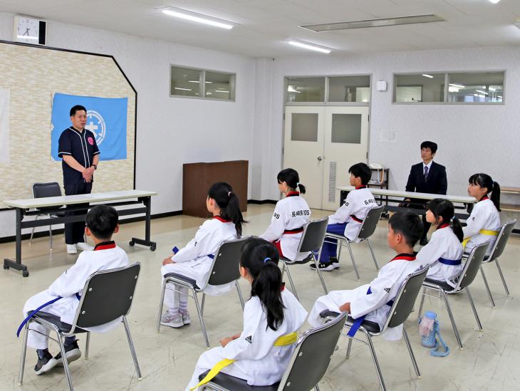 第18回全日本ジュニアテコンドー選手権大会出場報告の様子2
