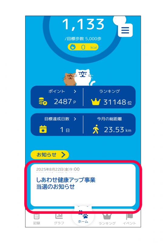あるコーデ画面
