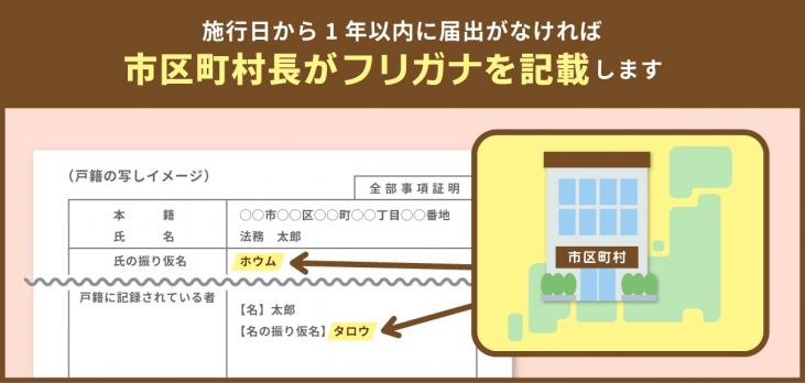 フリガナを記載