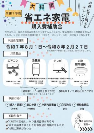 省エネ家電チラシページ1