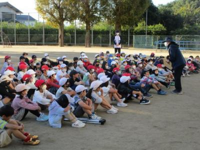 10月13日3年生学年朝会