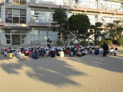 11月10日3年生学年朝会