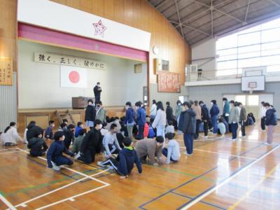 2月16日6年生学年朝会