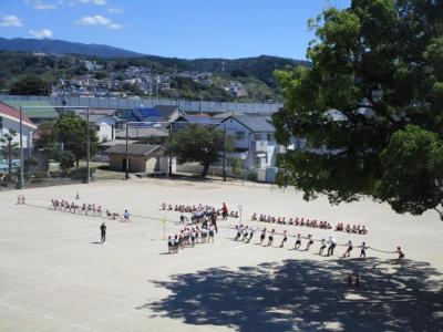 9月15日3年生運動会練習