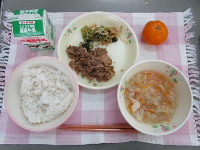 8月31日の給食