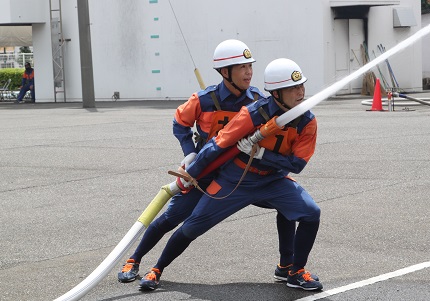 消防ポンプ操法大会の様子7