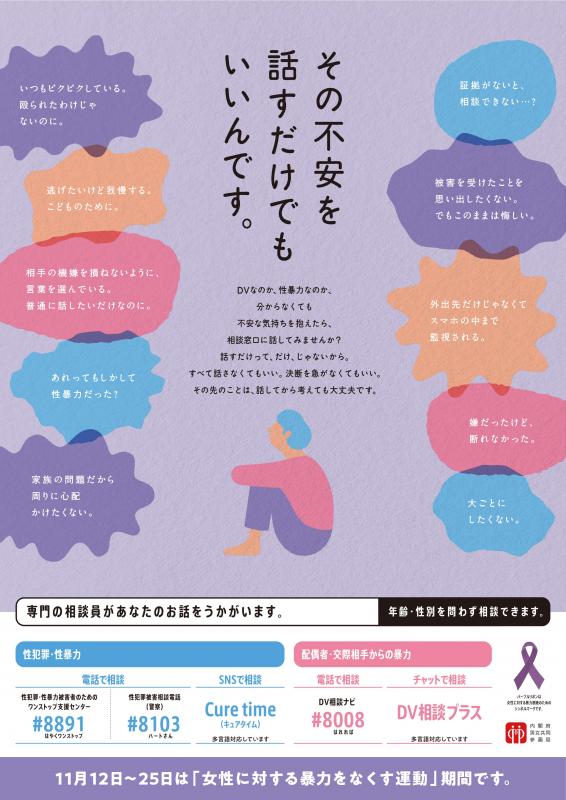 女性に対する暴力をなくす運動ポスター2026