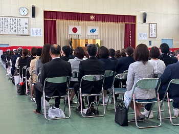 長崎県立大村工業高等学校令和5年度入学式の様子