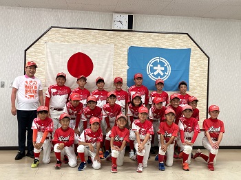 九州学童軟式野球大会出場（全体写真）