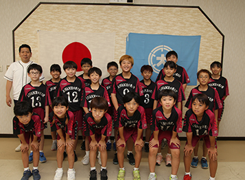 第34回夏の全国小学生ドッジボール選手権大会出場報告の様子1