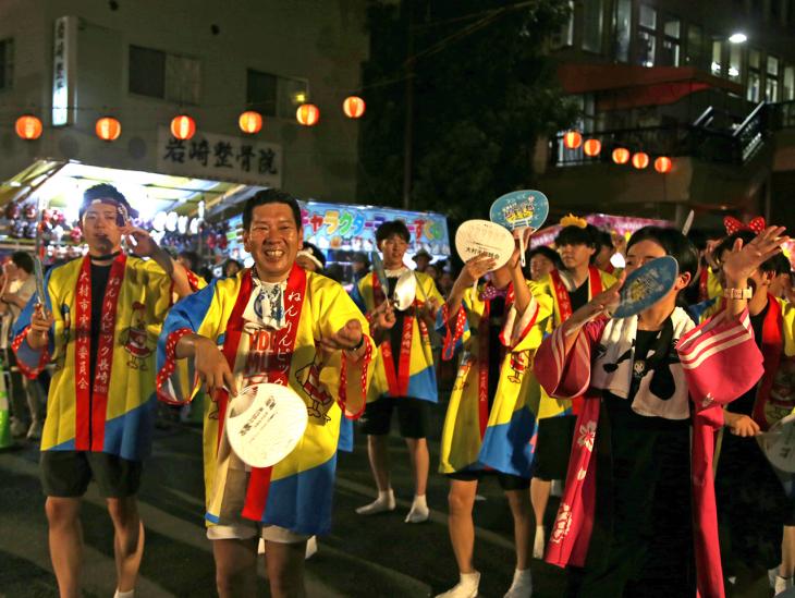 夏越まつり総踊りの様子1