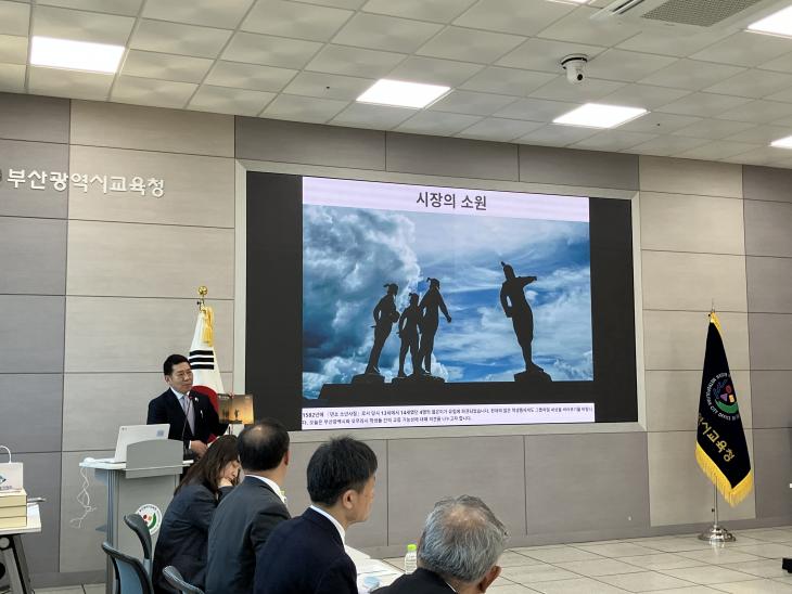 訪日旅行事業者に対する、プレゼンの様子1