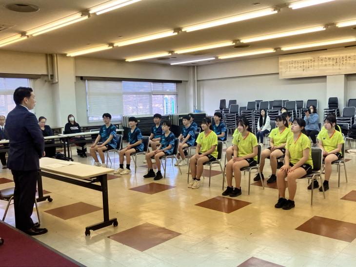 第10回九州中学選抜卓球大会出場報告の様子2