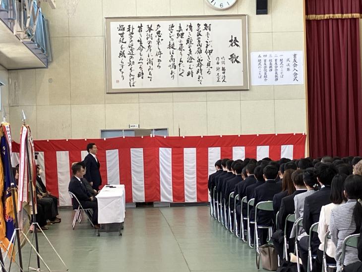 長崎県立大村工業高等学校「令和7年度入学式」の様子